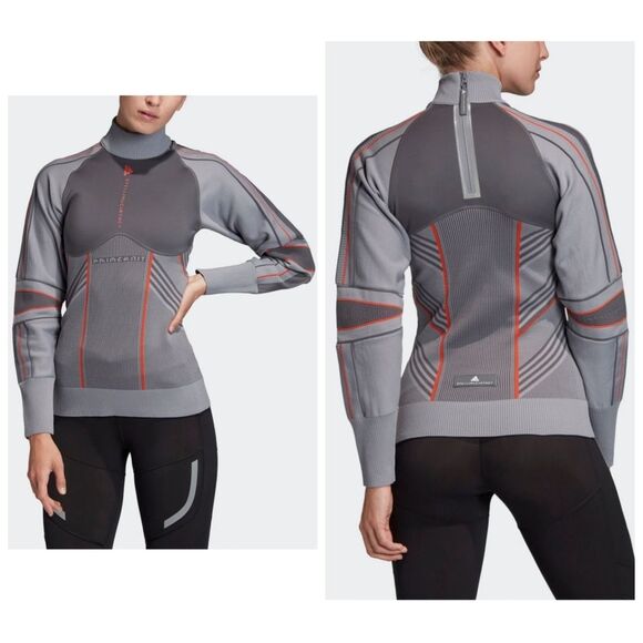 NWT|Adidas x Stella McCartney Run Outdoor Midlayer Long Sleeve Top, SMALL - Picture 1 of 14